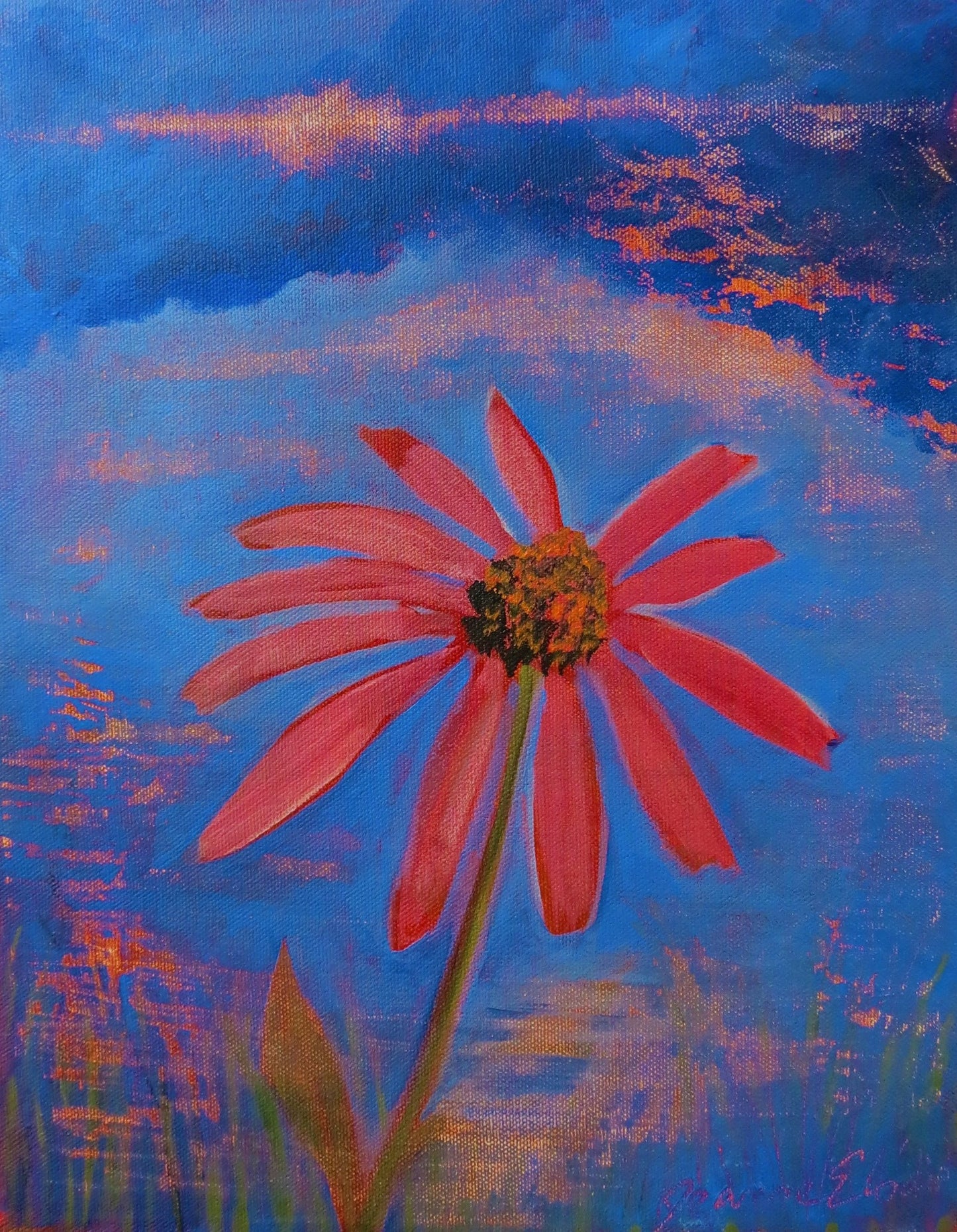 PRINT ONLY: "Pond Magic" approx. image size 8"x10" by Jeanne Elodie (2015). Click to see full image.