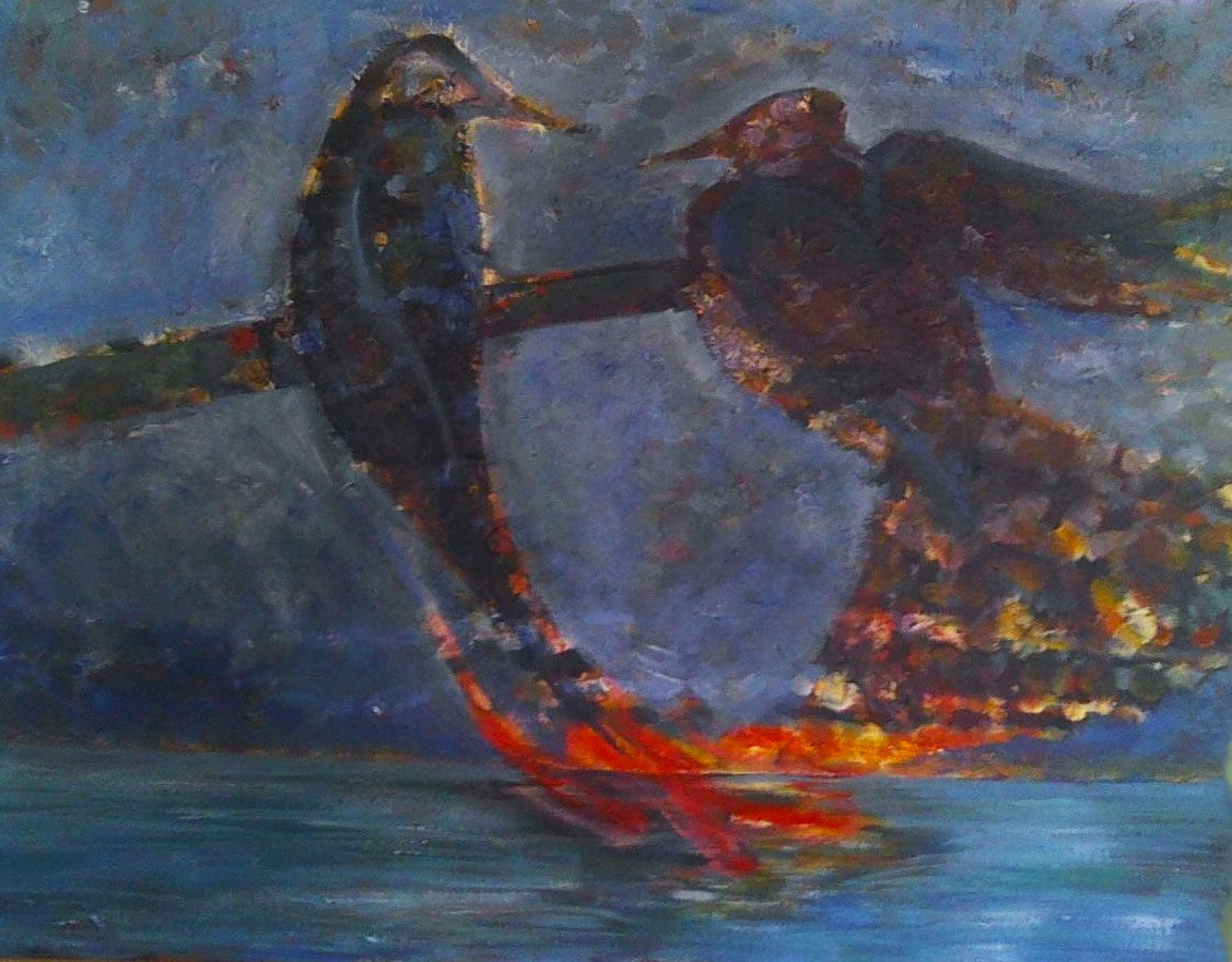 PRINT ONLY: "Passion" approx. image size 11"x12" by Jeanne Elodie (2014). Click to see full image.