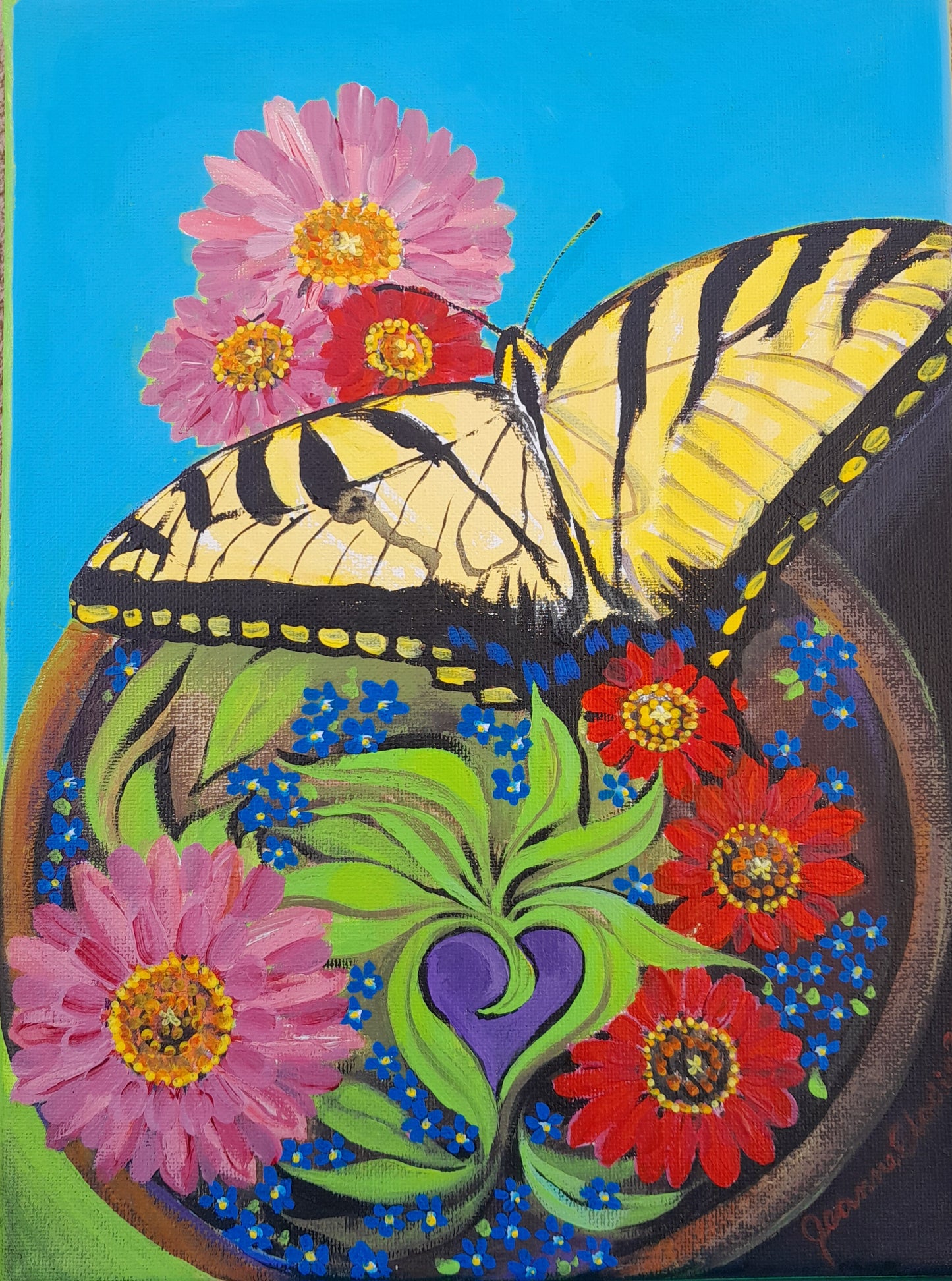 PRINT ONLY: "Swallowtail" approx. image size 8"x10" by Jeanne Elodie (2024). Click to see full image.