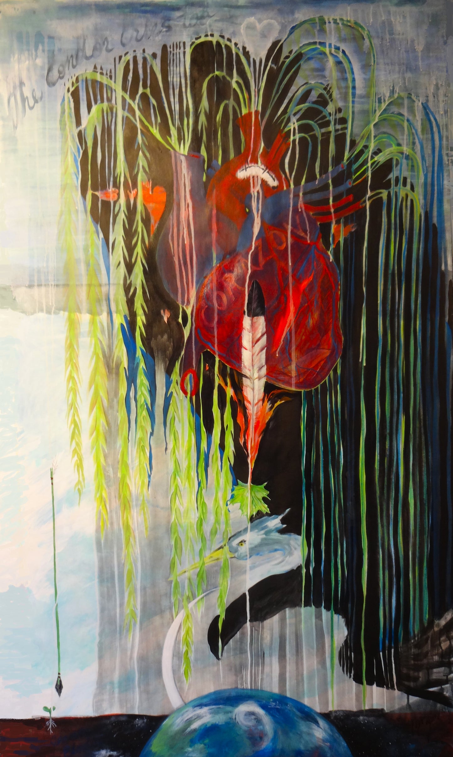 PRINT ONLY: "The Condor Cries Too" approx. image size 10"x17" by Jeanne Elodie (2015). Click to see full image.